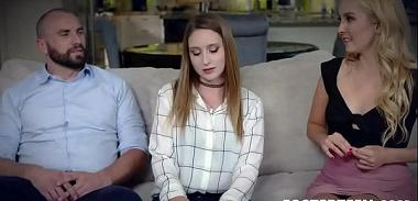  Foster Daughter Laney Grey Ordered to Fuck With Her Daddy By Her Mom Aaliyah Love